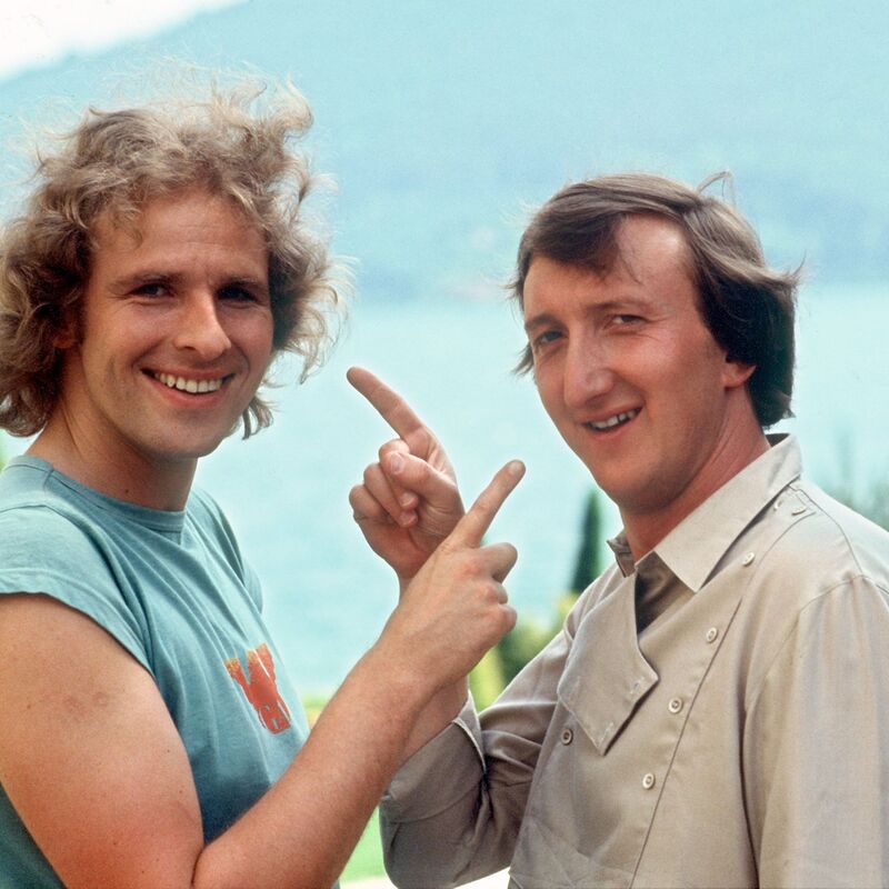 Gottschalk trat immer mal wieder auch als Schauspieler auf, etwa hier an der Seite von Mike Krüger in «Die Supernasen». (Archivbild) - Foto: Istvan Bajzat/dpa