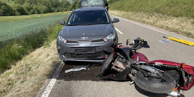 POL-PIROK: 55-jähriger Motorradfahrer schwer verletzt - Foto: presseportal.de