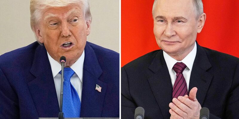 Donald Trump kann der Idee von Wladimir Putin als Vermittler zwischen dem Iran und Israel etwas abgewinnen. (Archivbild) - Foto: Brandon/Bednyakov/AP/dpa