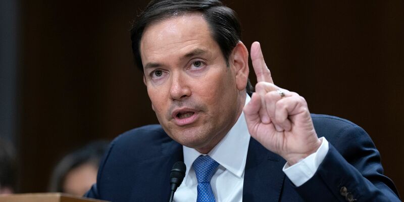 Warnt vor einem möglichen Zusammenbruch der syrischen Übergangsregierung - US-Außenminister Rubio.  - Foto: Jose Luis Magana/FR159526 AP/AP/dpa