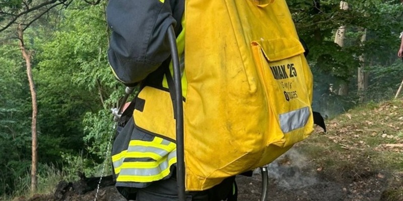 FW Bad Honnef: Vegetationsbrand in abgelegener Hanglage - 70 Kräfte im Einsatz - Foto: presseportal.de