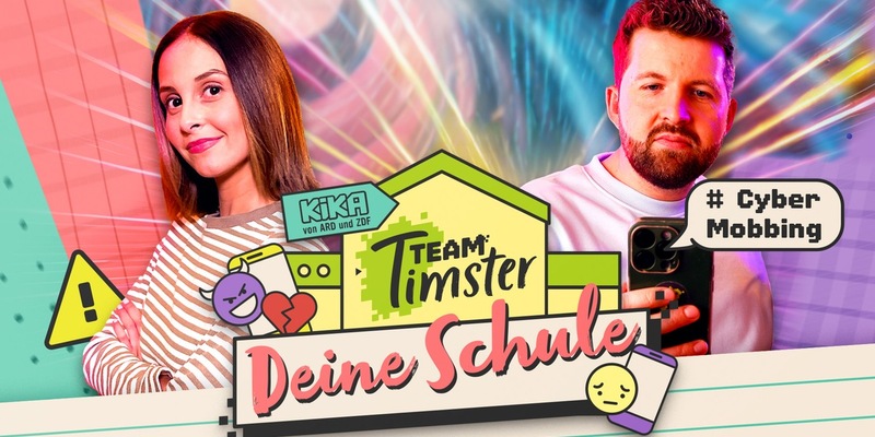 KiKA-Medienmagazin Team Timster LIVE zum Thema Cybermobbing am 27. Mai 2025 / Deine Schule: Cybermobbing stoppen!- Kinder gestalten aktiv mit - Foto: presseportal.de