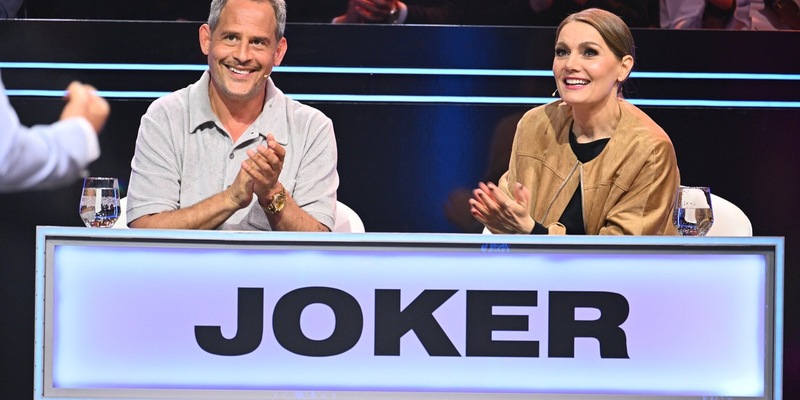 Moritz Bleibtreu Martina Hill Das große Allgemeinwissens Quiz - Foto: Joyn/Willi Weber, presseportal.de