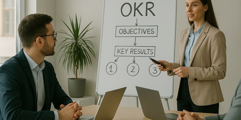 Die sogenannte OKR-Methode ist derzeit in aller Munde - Foto: Redaktion (mithilfe von KI kreiert)