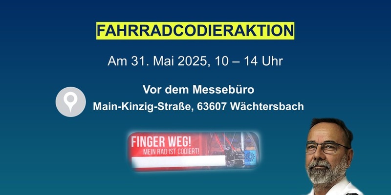 POL-OF: Fahrrad-Codieraktion am 31. Mai 2025: Gemeinsam gegen Diebstahl - Foto: presseportal.de