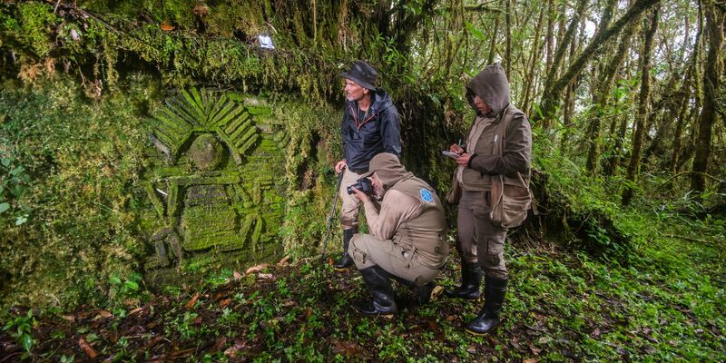 Die Chachapoya verzierten die Häuser mit Mosaiken. - Foto: Heinz Plenge Pardo/World Monuments Fund/dpa