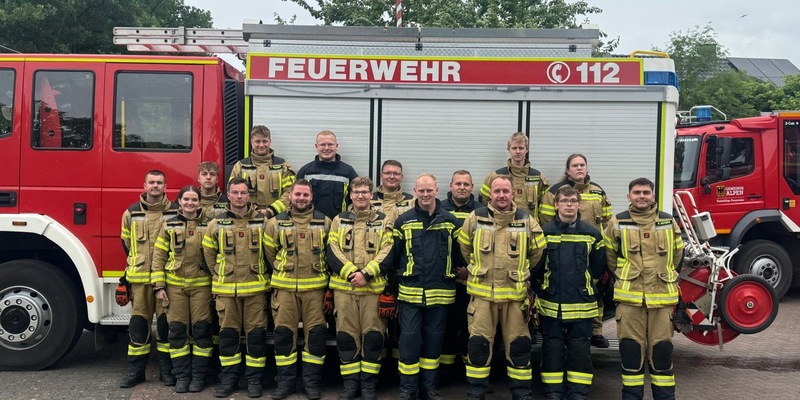 FW Sonsbeck: Interkommunaler Grundlehrgang erfolgreich absolviert - Foto: presseportal.de