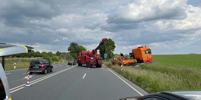 POL-LIP: Bad Salzuflen. Infolge Alkoholgenusses mit Lkw verunfallt. - Foto: presseportal.de