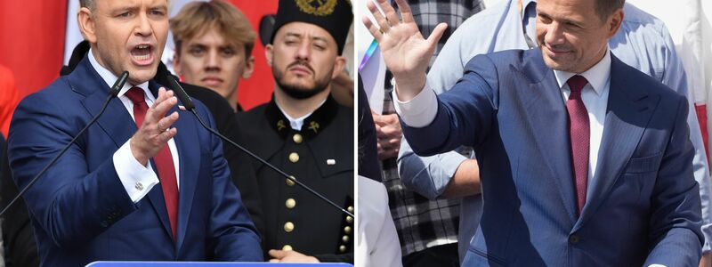 In der Stichwahl um das Präsidentenamt in Polen trifft der Rechtskonservative Karol Nawrocki (links) auf den Liberalen Rafal Trzaskowski. (Archivbild) - Foto: Piotr Nowak/Czarek Sokolowski/PAP/dpa
