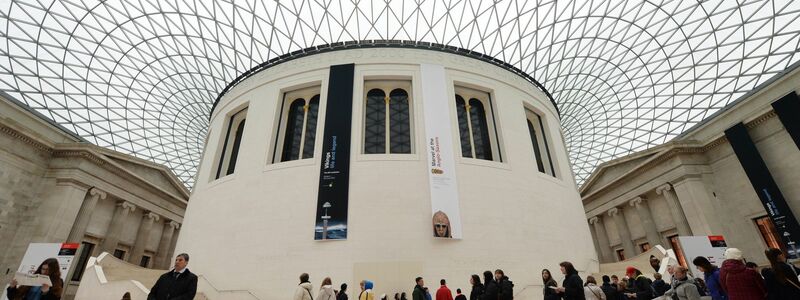 Die spektakuläre Decke im British Museum in London. (Archivbild) - Foto: Andy Rain/epa/dpa