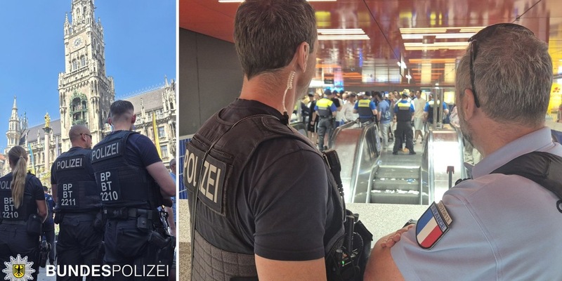 Bundespolizeidirektion München: Bundespolizei mit dem Einsatzverlauf sehr zufrieden Mehr als 200 Beamtinnen und Beamte im Einsatz - Kaum Probleme im Bahnbereich - Foto: presseportal.de