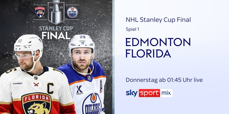 Leon Draisaitl und die Edmonton Oilers greifen nach dem Titel: das NHL Stanley Cup Final live und exklusiv bei Sky Sport - Foto: presseportal.de