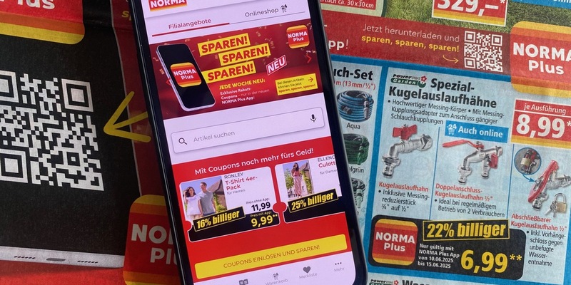 NORMA Plus App: Ab heute sparen Kundinnen und Kunden mit den digitalen Coupons bis zu 50 Prozent auf zahlreiche Produkte / Noch mehr Preisvorteile für Nutzerinnen und Nutzer - Foto: presseportal.de