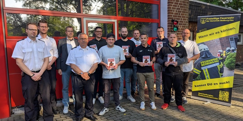 FW-KLE: Freiwillige Feuerwehr Bedburg-Hau begrüßt 14 neue Mitglieder - Werbeaktion zeigt großen Erfolg - Foto: presseportal.de