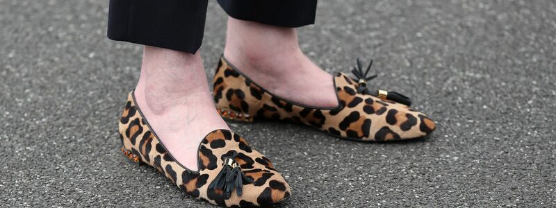 Auch Schuhe können Leo-Look - diese hier gehören der früheren britischen Premierministerin Theresa May. (Foto von 2017) - Foto: picture alliance / Scott Heppell/PA Wire/dpa