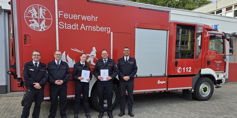 FW-AR: Neue Führung bei der Kinderfeuerwehr der Stadt Arnsberg - Foto: presseportal.de