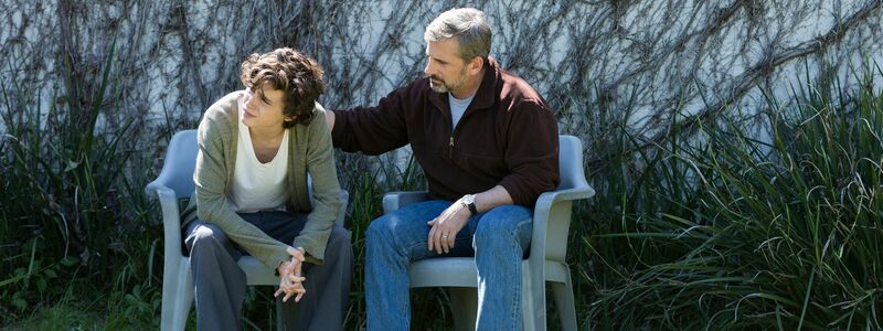 Vater David (Steve Carell, r) und Sohn Nic Sheff (Timothée Chalamet, l) müssen reden. - Foto: François Duhamel/MDR/AMAZON CONTENT SERVICES/dpa