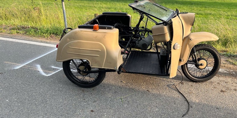 POL-COE: Billerbeck, K38/ Dreirädriges Kleinkraftrad kommt von Straße ab - Foto: presseportal.de