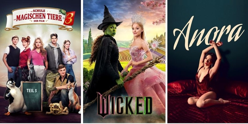 Rekordfilme starten bei Sky und WOW: Die Schule der magischen Tiere 3, Anora und Wicked - Foto: presseportal.de