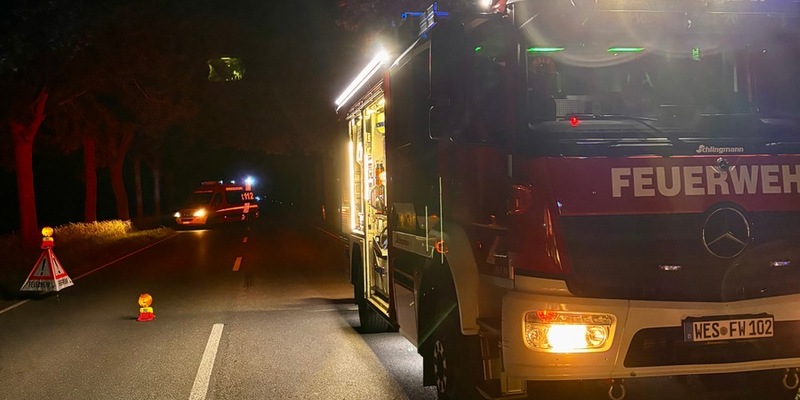 FW-Schermbeck: Verkehrsunfall auf der Weseler Straße - Foto: presseportal.de