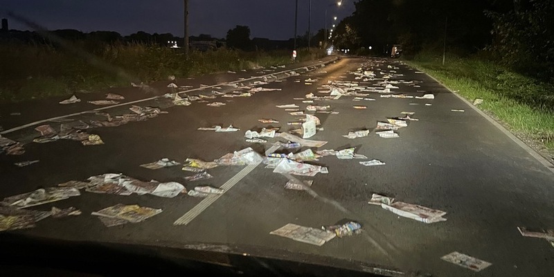 POL-VIE: Unbekannte warfen Wochenendzeitungen auf die Fahrbahn und verursachten eine Gefahrenstelle - Polizei sucht Zeugen - Foto: presseportal.de