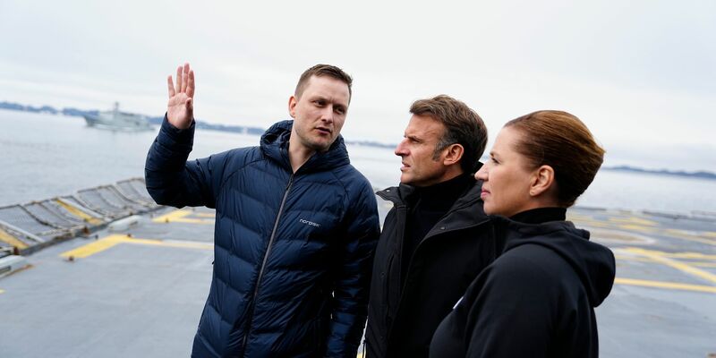 Macron und Frederiksen machen sich für souveränes Grönland stark (Foto-aktuell). - Foto: Mads Claus Rasmussen/Ritzau Scanpix/AP/dpa