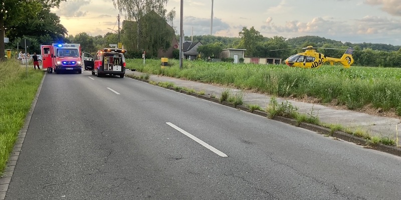FW-DO: Verkehrsunfall zwischen einem Motorroller und einem PKW - Foto: presseportal.de