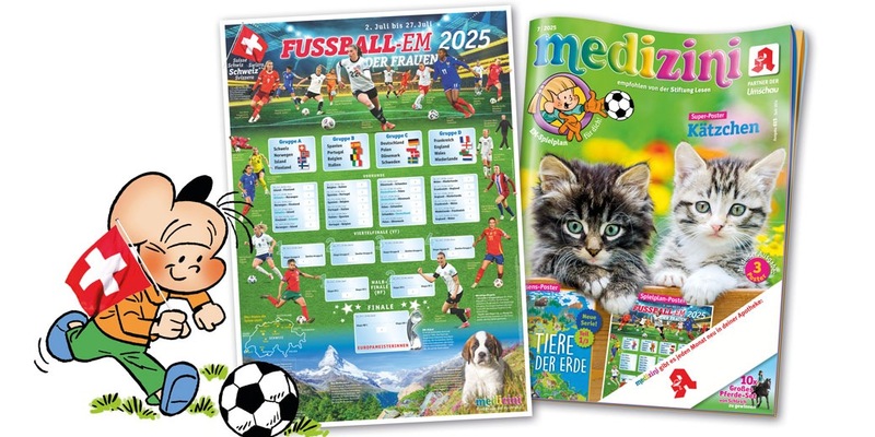 medizini verwandelt kleine Fans in EM-Experten: Das ultimative Frauen-Fußball-Poster ist da - Foto: presseportal.de