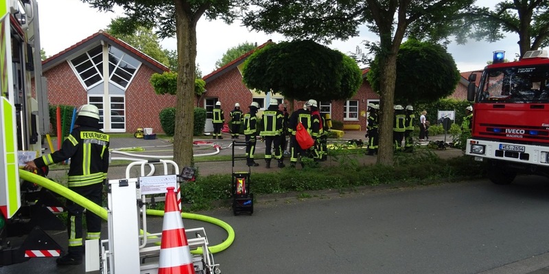 FW Sonsbeck: Brand in Kindertagesstätte - Alle Kinder und Erwachsenen unverletzt - Foto: presseportal.de