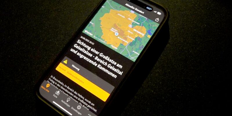 Am Montagabend warnte der Saalekreis die Bevölkerung nach der Sichtung einer Großkatze.  - Foto: NEWS5/dpa