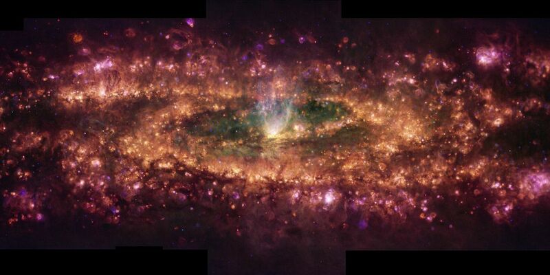 Dieses extrem detaillierte Bild ist aus sehr vielen einzelnen Aufnahmen zusammengesetzt.  - Foto: E. Congiu Et Al./ESO/dpa