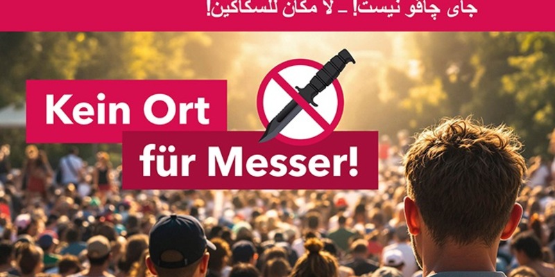 POL-KI: 250619.1 Kiel: Sicher durch die Kieler Woche 2025 - Kein Ort für Messer - Foto: presseportal.de