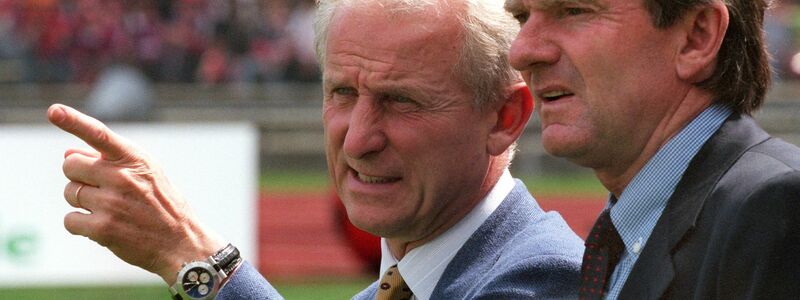 Egon Coordes (r) war auch Assistent von Giovanni Trapattoni. - Foto: -/dpa