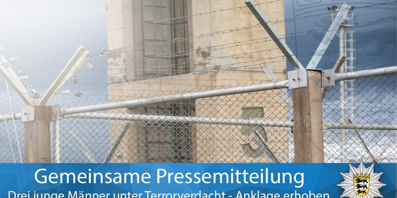 LKA-BW: Gemeinsame Pressemitteilung der Staatsanwaltschaft Karlsruhe und des Landeskriminalamts Baden-Württemberg: Anklageerhebung gegen zwei mutmaßliche IS-Sympathisanten sowie weiteren Unterstützer - Foto: presseportal.de