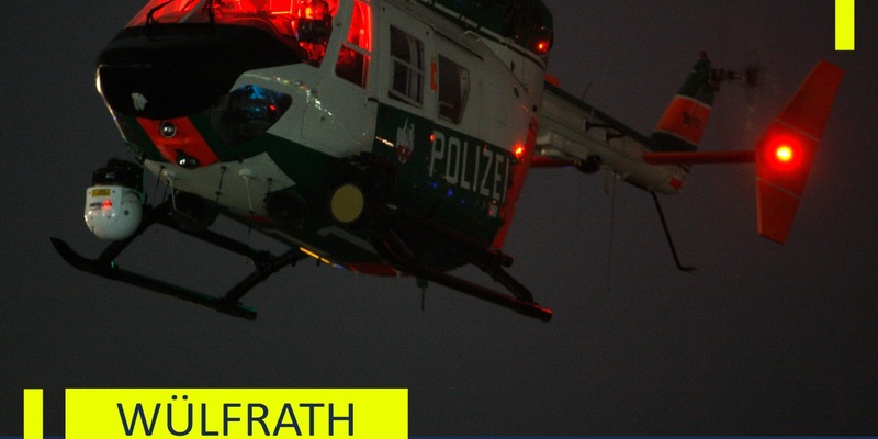 POL-ME: Einsatz mit dem Polizeihubschrauber: Polizei fasst mutmaßliche Autoaufbrecher - 2506092 - Foto: presseportal.de