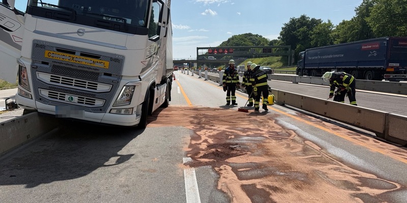 FW-M: Dieseltank aufgerissen (Autobahn A96) - Foto: presseportal.de
