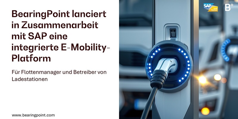 BearingPoint bringt in Zusammenarbeit mit SAP eine integrierte E-Mobility-Plattform für Flottenmanager und Betreiber von Ladestationen auf den Markt - Foto: presseportal.de