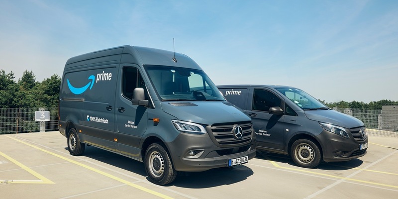 Amazon erweitert sein europäisches Transportnetzwerk um rund 5.000 Elektro-Transporter von Mercedes-Benz Vans - Foto: presseportal.de