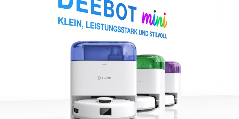 Style trifft Smartness: ECOVACS bringt mit dem neuen DEEBOT mini Design, Leistung und Leichtigkeit in den Alltag - Foto: presseportal.de