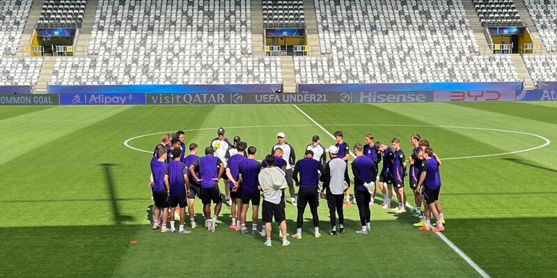 Hier wird am Mittwoch gespielt: Das Stadion in Kosice. - Foto: Christian Kunz/dpa