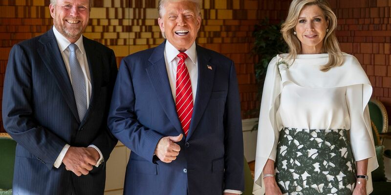 Nach dem gemeinsamen Dinner frühstückte Donald Trump auch mit dem Königspaar. - Foto: Frank van Beek/Pool ANP/AP/dpa