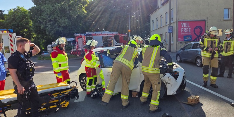 FW Datteln: Verkehrsunfall mit einer verletzten Person - Foto: presseportal.de