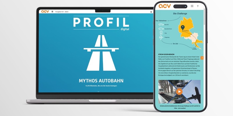 Neue Ausgabe der ACV PROFIL: Mythos Autobahn - Foto: presseportal.de