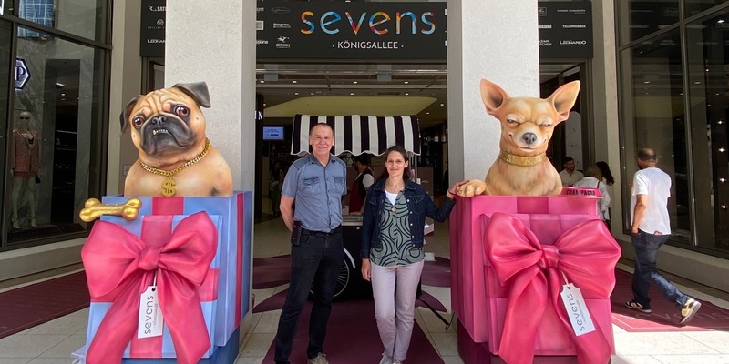 Künstler-Duo Tilly und Moisa inszenieren den Sommer im Düsseldorfer Sevens - Foto: presseportal.de