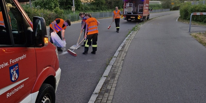 FW Reichenau: PKW verliert auf dem gesamten Gemeindegebiet Betriebsstoffe, Reichenau, 26.06.2025 - Foto: presseportal.de
