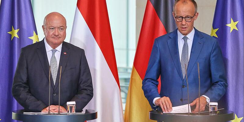 Christian Stocker und Friedrich Merz am 27.06.2025 - Foto: über dts Nachrichtenagentur