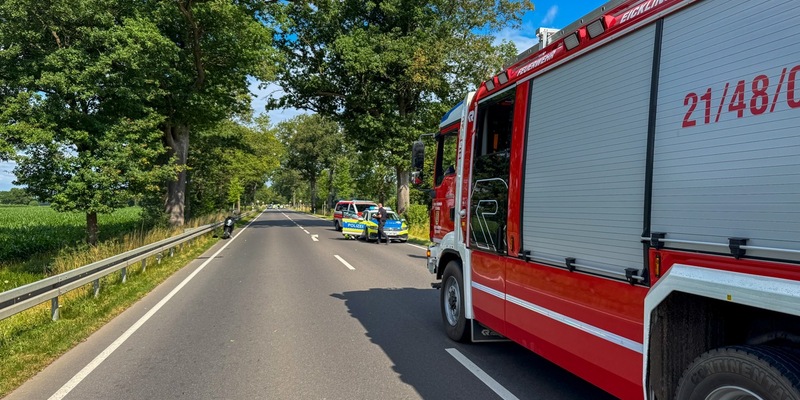 FW Flotwedel: Zwei parallele Einsätze beschäftigen die Feuerwehren bei Eicklingen - Foto: presseportal.de