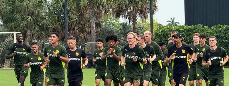 Auf das Achtelfinale bereitete sich Borussia Dortmund noch in Florida vor - Foto: Carsten Lappe/dpa
