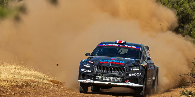 Akropolis-Rallye Griechenland: Gus Greensmith fährt Škoda Fabia RS Rally2 auf Platz zwei in der WRC2 - Foto: presseportal.de