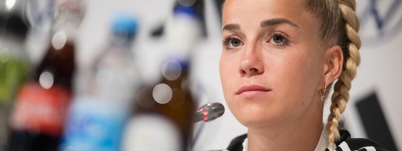 Giulia Gwinn ist erstmals deutsche Kapitänin bei einem Turnier - Foto: Sebastian Christoph Gollnow/dpa